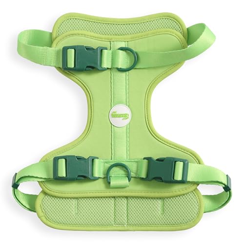 THE LICKER STORE HNS1003B Arlo Hundegeschirr, verstellbar, weich gepolstert, kein Ziehen, mit 3 Schnallen und 3 Leinenclips, Mojito THE LICKER STORE HNS1003B Arlo Hundegeschirr, verstellbar, weich gepolstert, kein Ziehen, mit 3 Schnallen und 3 Leinenclips, Mojito von THE LICKER STORE