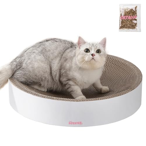THE LICKER STORE Nelson CSR1010I Katzenkratzer aus Karton, rund, mit Katzenminze, Wolke, 51,1 cm von THE LICKER STORE