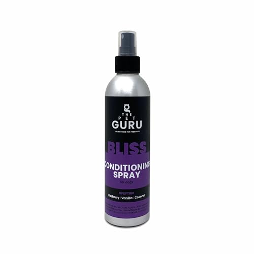 The Pet Guru Duftendes natürliches Hundepflegespray 250 ml – Bliss erhebender Himbeer-Vanille-Kokos-Duft – pflegendes feuchtigkeitsspendendes Hundepflegespray – Hundewelpenpflege The Pet Guru Duftendes natürliches Hundepflegespray 250 ml – Bliss erhebender Himbeer-Vanille-Kokos-Duft – pflegendes feuchtigkeitsspendendes Hundepflegespray – Hundewelpenpflege von THE PET GURU