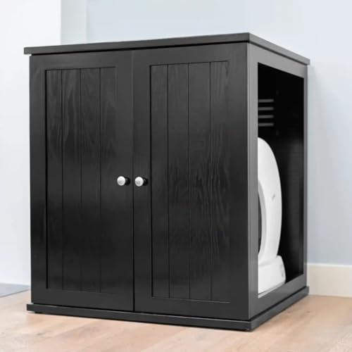THE REFINED FELINE Raffinierte Selbstreinigende Katzentoilette Schrank Katzentoilette aus Holz für automatische Katzentoiletten Dunkler Espresso Cottage THE REFINED FELINE Raffinierte Selbstreinigende Katzentoilette Schrank Katzentoilette aus Holz für automatische Katzentoiletten Dunkler Espresso Cottage von THE REFINED FELINE