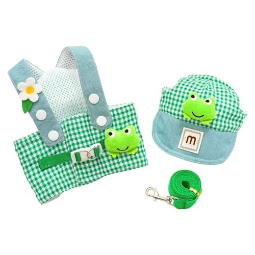 Mode Geplagte Muster Pet Gurt Lash Set Bequemer Brustgürtel Mit Schönem Design Für Kleine Hundekatzen Party Tragen Haustiergehende Accessoires von THINCAN