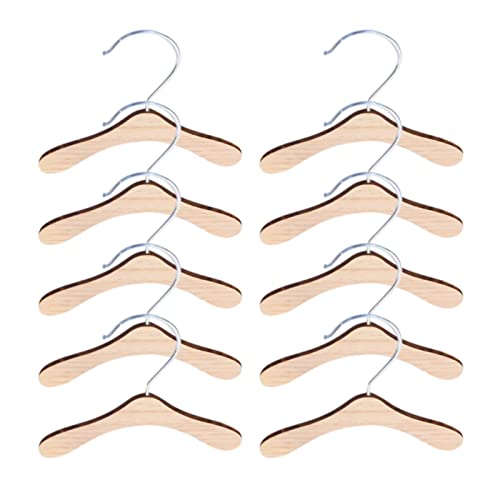 THINCAN 10 Pcs Hund Bekleidung Rack Kätzchen Kleiderbügel Holz Geschenk für Pet Praktische Verwenden von THINCAN