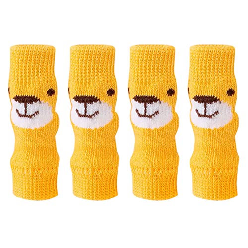 THINCAN 4 Stücke Hundesocken Für Kleine Mittelgroße Hunde Gestrickte Warme Knieschuhe Haustier Puppy Beschützer Winterhund Hundepolster Socken Um Kratzen Kleine Mittelgroße Jungen Zu THINCAN 4 Stücke Hundesocken Für Kleine Mittelgroße Hunde Gestrickte Warme Knieschuhe Haustier Puppy Beschützer Winterhund Hundepolster Socken Um Kratzen Kleine Mittelgroße Jungen Zu von THINCAN