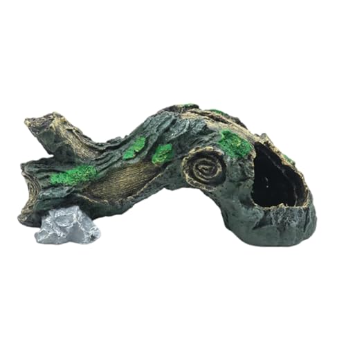 THINCAN Aquarien Dekorationen Baumwurzelhöhle Hideaways Landschaftsbau Harz Driftwood Für Topfpflanzengarnelenfische Versteck Höhle von THINCAN