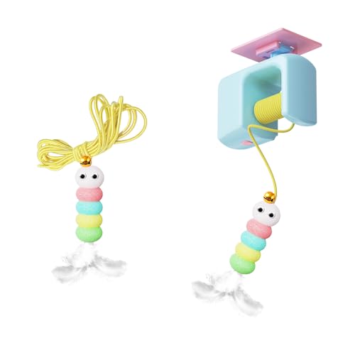 THINCAN Interaktives Bouncing Spielzeug Mit Automatischem Anstiegsseil In Innenkannen Aufladen Teaser Langlebiger Elastischer Seilkatzen Spielzeug von THINCAN