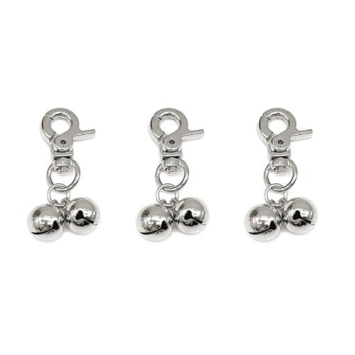 THINCAN LoudDog Halsbandglocken, Haustierhalsband-Anhänger, JingleBells, Halsband-Anhänger, Katzenhalsband-Clip für nächtliche Aktivitäten, Zubehör, 3 Stück THINCAN LoudDog Halsbandglocken, Haustierhalsband-Anhänger, JingleBells, Halsband-Anhänger, Katzenhalsband-Clip für nächtliche Aktivitäten, Zubehör, 3 Stück von THINCAN