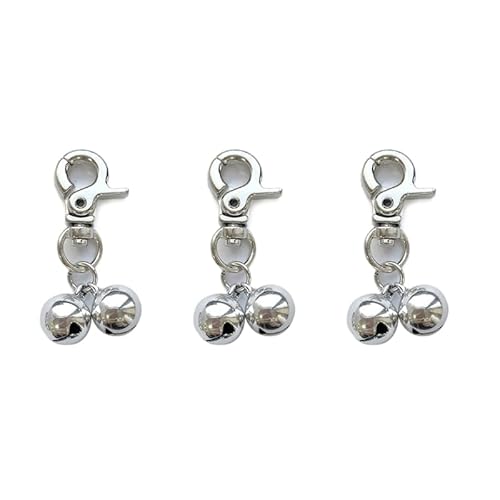 THINCAN LoudDog Halsbandglocken, Haustierhalsband-Anhänger, JingleBells, Halsband-Anhänger, Katzenhalsband-Clip für nächtliche Aktivitäten, Zubehör, 3 Stück THINCAN LoudDog Halsbandglocken, Haustierhalsband-Anhänger, JingleBells, Halsband-Anhänger, Katzenhalsband-Clip für nächtliche Aktivitäten, Zubehör, 3 Stück von THINCAN