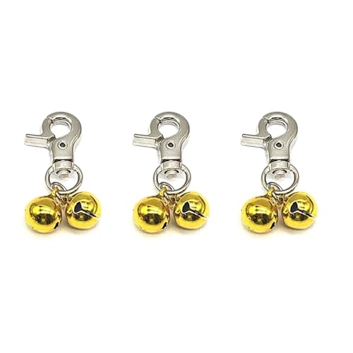 THINCAN LoudDog Halsbandglocken, Haustierhalsband-Anhänger, JingleBells, Halsband-Anhänger, Katzenhalsband-Clip für nächtliche Aktivitäten, Zubehör, 3 Stück THINCAN LoudDog Halsbandglocken, Haustierhalsband-Anhänger, JingleBells, Halsband-Anhänger, Katzenhalsband-Clip für nächtliche Aktivitäten, Zubehör, 3 Stück von THINCAN
