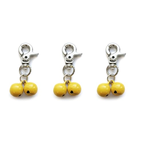 THINCAN LoudDog Halsbandglocken, Haustierhalsband-Anhänger, JingleBells, Halsband-Anhänger, Katzenhalsband-Clip für nächtliche Aktivitäten, Zubehör, 3 Stück THINCAN LoudDog Halsbandglocken, Haustierhalsband-Anhänger, JingleBells, Halsband-Anhänger, Katzenhalsband-Clip für nächtliche Aktivitäten, Zubehör, 3 Stück von THINCAN