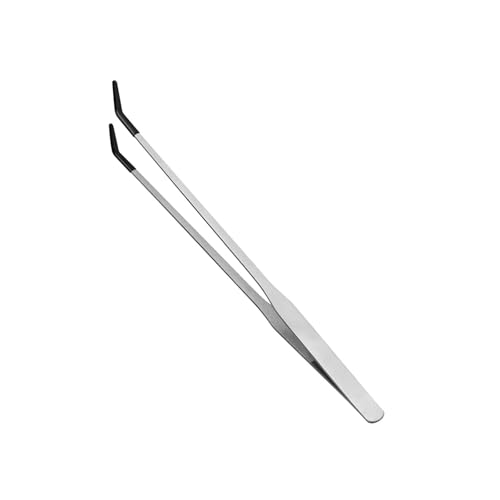 THINCAN Nonslip Clamp Reptilien Füttern Pinzetten Mit Schwarzer Gummibeschichtung Für Sichere Verwendung Amphibien Fütterungsinstrument Zange Pinzette von THINCAN