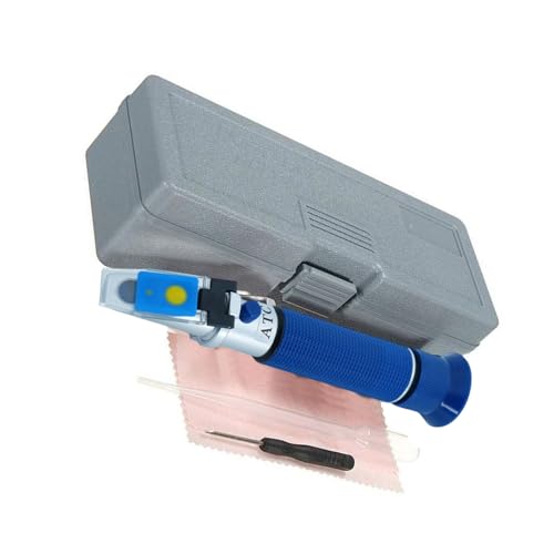 THINCAN Salzgehaltrefraktometer Für Meerwasseraquarien Genaue Messung Mit Automatischer Temperatureinstellung Salzwasseraquarium Tester von THINCAN