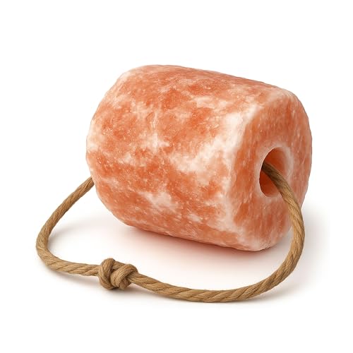Kristallsteinsalz Leckstein mit Kordel - Stein ca. 2,5 kg aus echtem Himalaya Salz - naturbelassener Salzleckstein für Pferde, Ziegen & Wildtiere - Robustes Stall & Weide Pferdezubehör Kristallsteinsalz Leckstein mit Kordel - Stein ca. 2,5 kg aus echtem Himalaya Salz - naturbelassener Salzleckstein für Pferde, Ziegen & Wildtiere - Robustes Stall & Weide Pferdezubehör von THIVOOD