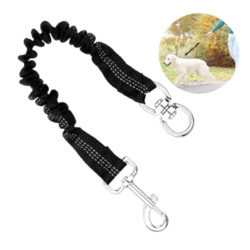 Bungee Leine Hund, Ruckdämpfer Elastisch Hundeleine Groß 45cm Bungee Leinenverlängerung für Hundeleine Joggingleine Fahrradleine Dog Leash Robust aus Nylon für Joggen Radfahren Spazierengehen von THKO