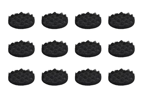 THREELIN Bioschaum Filterpads, Medien kompatibel mit Fluval FX4/FX5/FX6 Kanister Schaum, Aquarium Filterzubehör (12 Stück) von THREELIN
