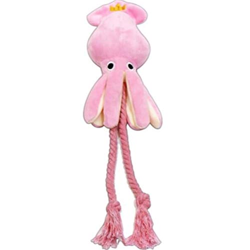 THREESS Netter Tintenfisch Hundespielzeug Octopus Nettes BB Plüsch Haustier Seil Spielzeug Pink Chew Squeak Toys, Pink, Freie Größe THREESS Netter Tintenfisch Hundespielzeug Octopus Nettes BB Plüsch Haustier Seil Spielzeug Pink Chew Squeak Toys, Pink, Freie Größe von THREESS