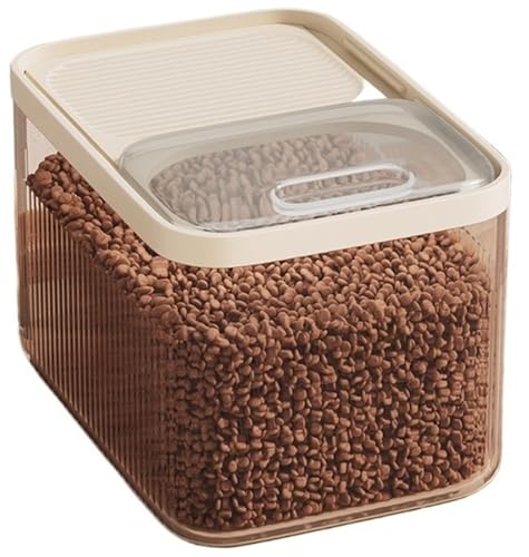 Luftdichter Vorratsbehälter For Hundefutter Mit Messbecher, Luftdichter Vorratsbehälter For Tierfutter Mit Hoher Kapazität Hält Trockenfutter For Leckereien Und Andere Haustiere Frisch(Clear,15 pounds Luftdichter Vorratsbehälter For Hundefutter Mit Messbecher, Luftdichter Vorratsbehälter For Tierfutter Mit Hoher Kapazität Hält Trockenfutter For Leckereien Und Andere Haustiere Frisch(Clear,15 pounds von THUCHENYUC