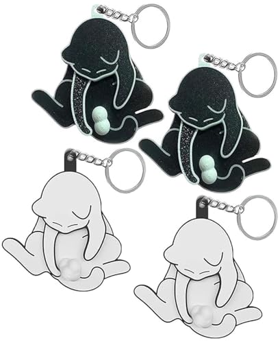 THUCHENYUC Interaktiver Schlüsselanhänger Mischief Cat Rotierende Katzeneier Lustiger Wackelnder Katzen-Schlüsselanhänger Mit Rotierenden Katzeneiern, Geschenk for Katzenliebhaber(Black*2+White*2) THUCHENYUC Interaktiver Schlüsselanhänger Mischief Cat Rotierende Katzeneier Lustiger Wackelnder Katzen-Schlüsselanhänger Mit Rotierenden Katzeneiern, Geschenk for Katzenliebhaber(Black*2+White*2) von THUCHENYUC