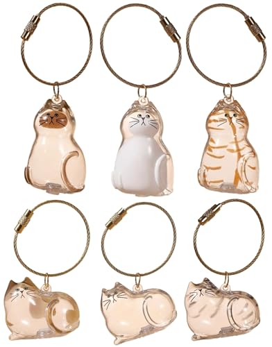 THUCHENYUC Katzenhaar-Schlüsselanhänger, Katzenhaar-Aufbewahrungsflasche, Schlüsselanhänger for Sammeln Von Katzen- Und Hundehaaren Tierfell-Andenken von THUCHENYUC