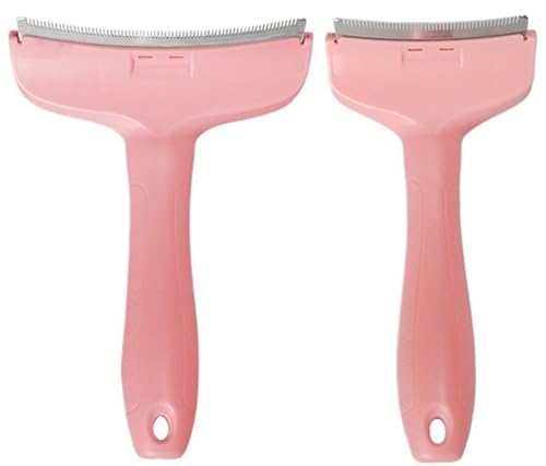 V-Zahn-Enthaarungskamm for Haustiere, Fellpflege Von Hunden Und Katzen, Haarentfernungsbürste, Tierhaarentfernungswerkzeug, Multifunktionale Haarentfernungsbürste(Pink) von THUCHENYUC
