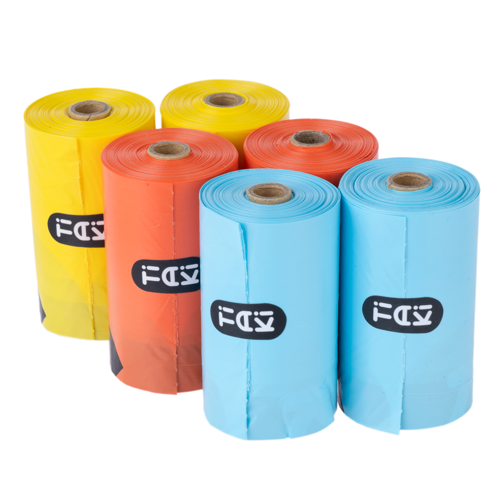 TIAKI Bunte Hundekotbeutel - 6 Rollen á 20 Beutel TIAKI Bunte Hundekotbeutel - 6 Rollen á 20 Beutel von TIAKI