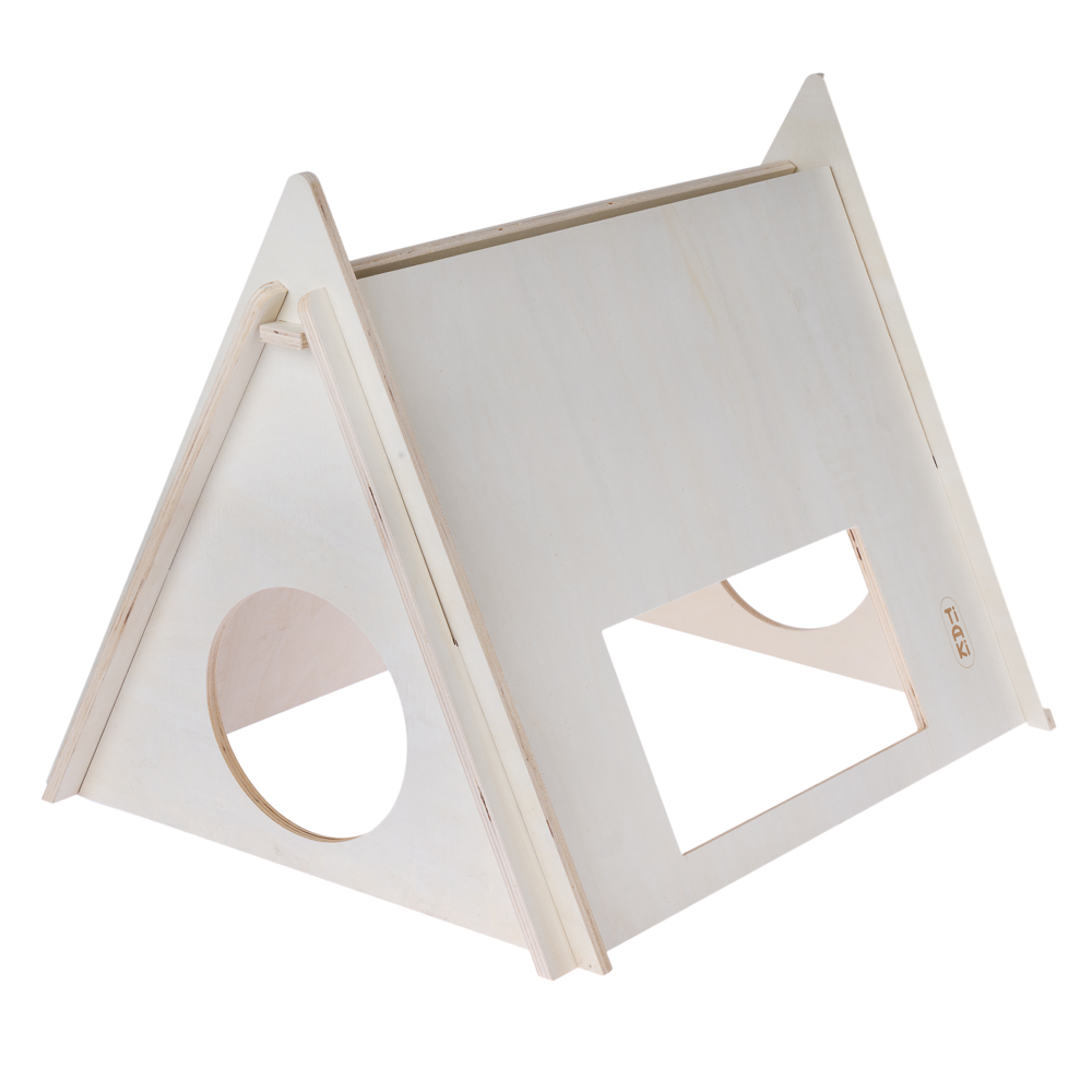 TIAKI Camping-Zelt aus Holz für Kleintiere - L 60 x B 47 x H 45 cm TIAKI Camping-Zelt aus Holz für Kleintiere - L 60 x B 47 x H 45 cm von TIAKI
