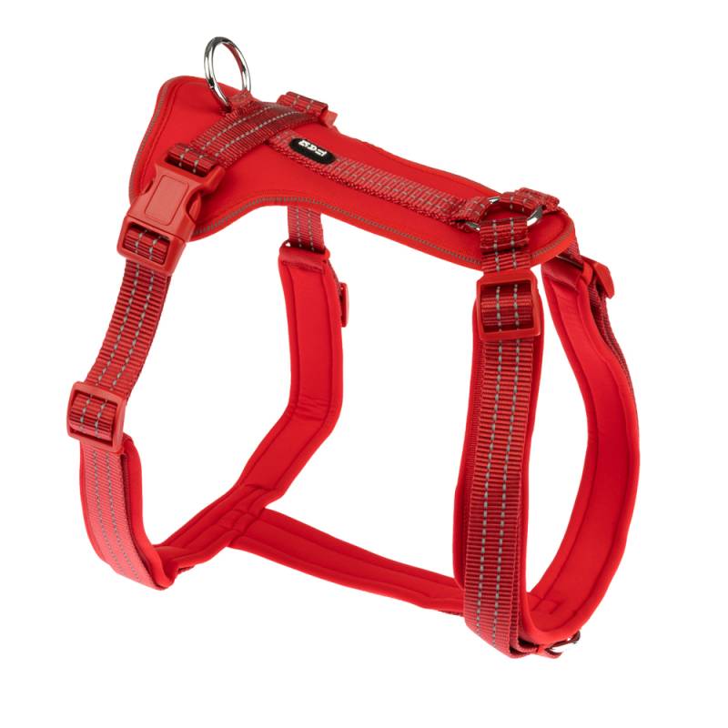 TIAKI Geschirr Neoprene, rot - Größe M: 42 - 74 cm Brustumfang von TIAKI