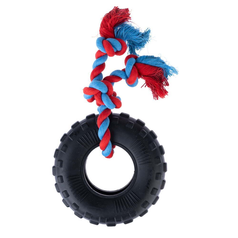 TIAKI Gummireifen mit Seil - Ø 20 x H 5 cm TIAKI Gummireifen mit Seil - Ø 20 x H 5 cm von TIAKI