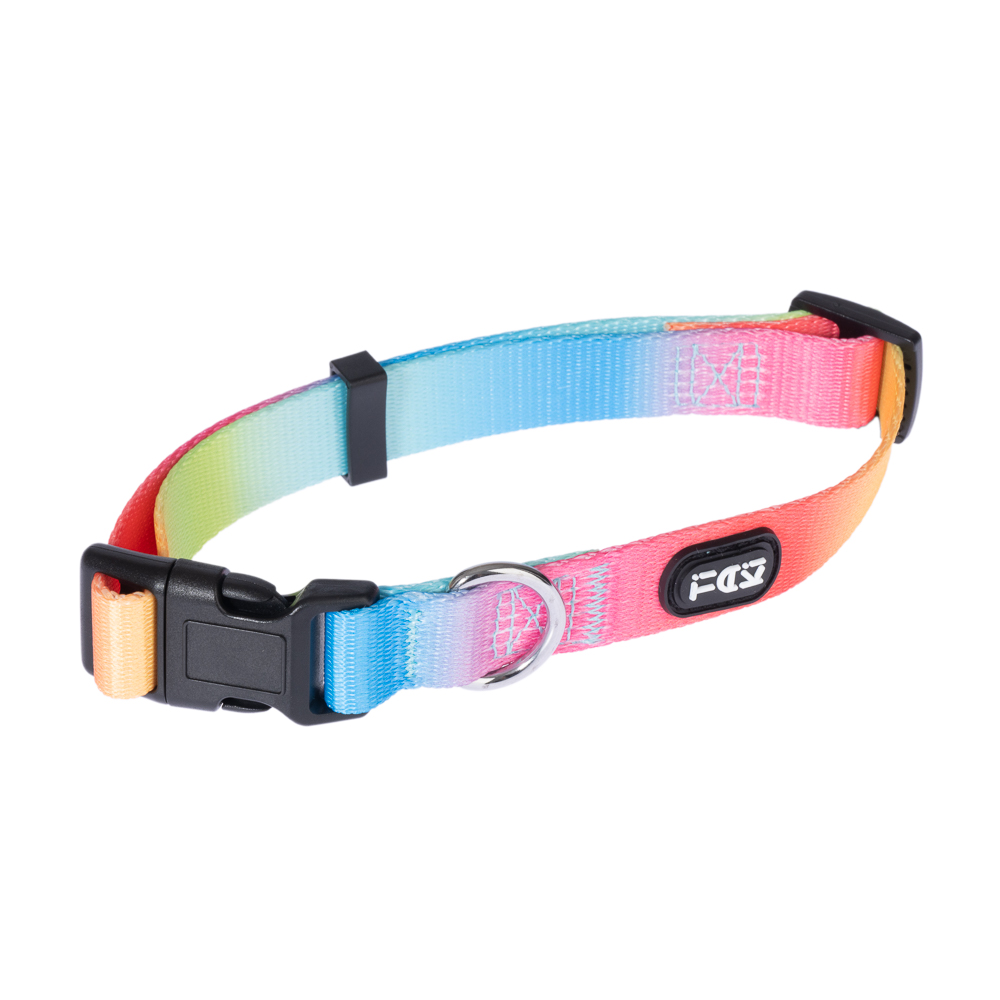 TIAKI Halsband Rainbow - Größe M: ca. 35 - 50 cm Halsumfang von TIAKI