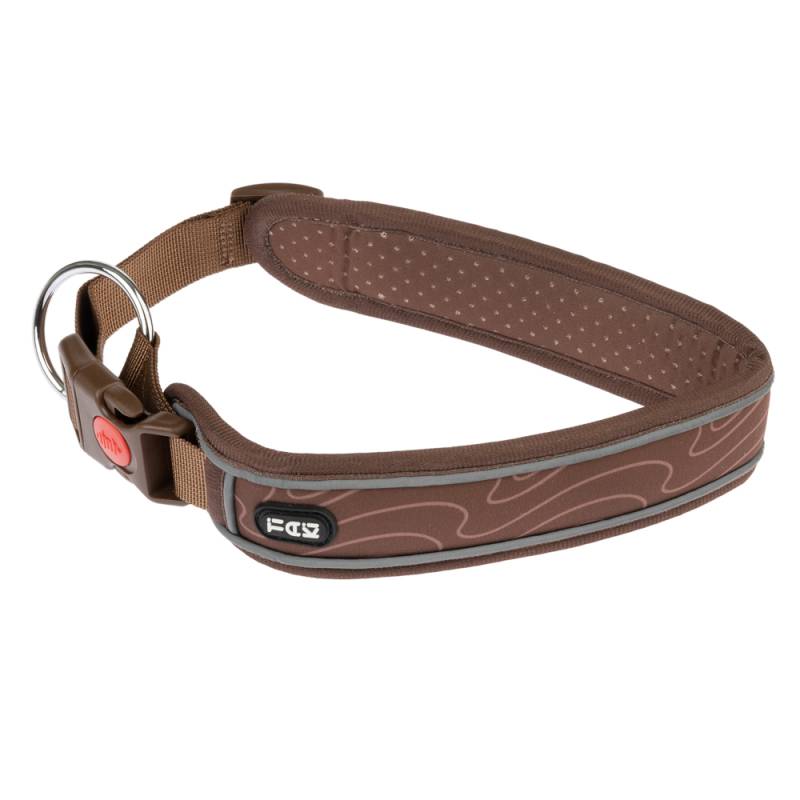 TIAKI Halsband Soft & Safe, braun - Größe M: 45 - 55 cm Halsumfang, 40 mm breit von TIAKI