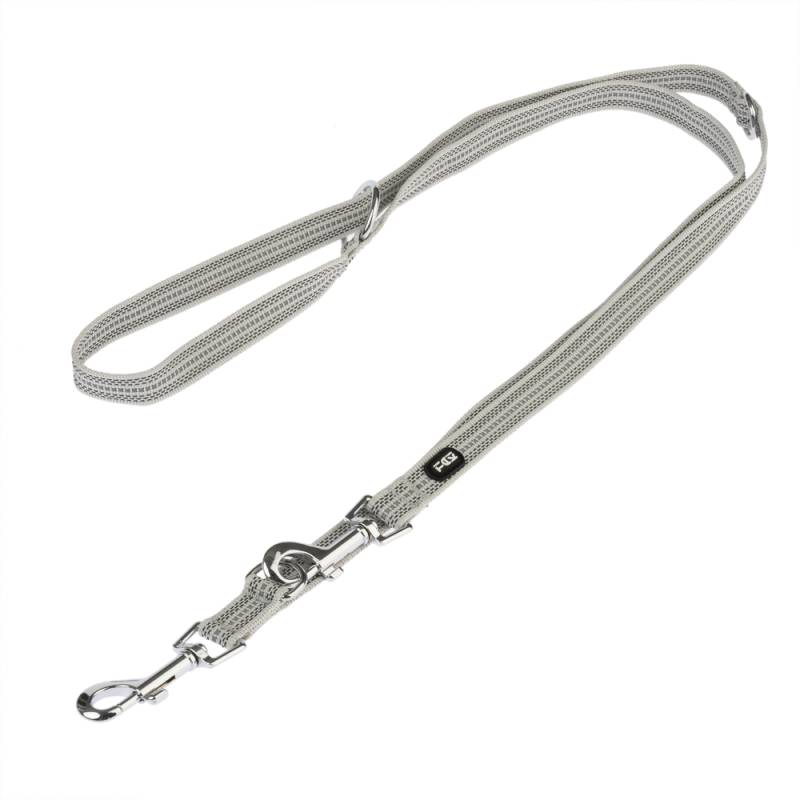 TIAKI Halsband Soft & Safe, grau - passende Leine: 200 cm lang, 20 mm breit von TIAKI