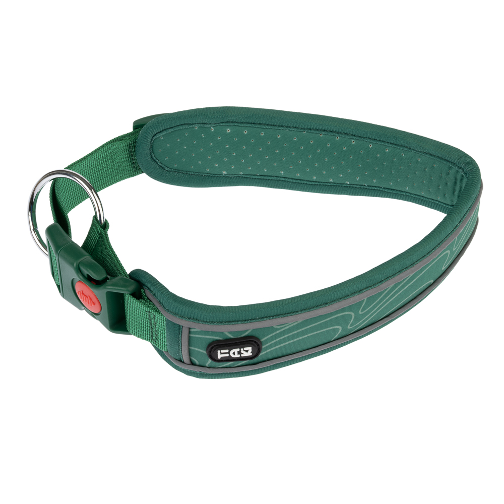 TIAKI Halsband Soft & Safe, grün - Größe L: 55 - 65 cm Halsumfang, 45 mm breit von TIAKI