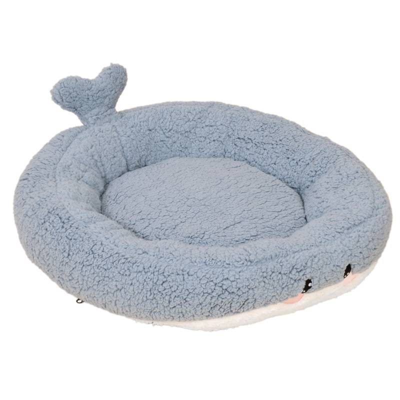 TIAKI Haustierbett Teddy Whale - Größe L: Ø 80 x H 18 cm von TIAKI