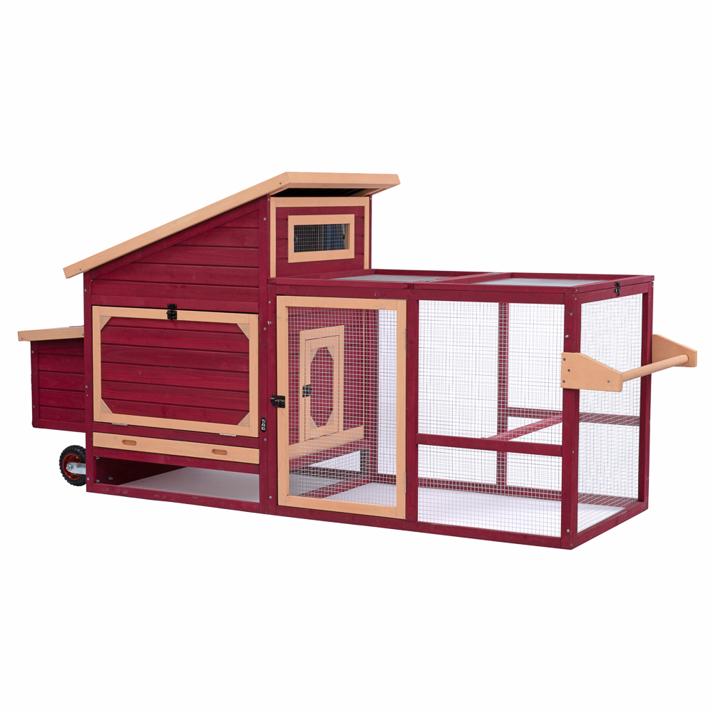 TIAKI Hühnerstall aus Holz mit Rädern - L 236,6 x B 78 x H 114,4 cm (2 Pakete*) TIAKI Hühnerstall aus Holz mit Rädern - L 236,6 x B 78 x H 114,4 cm (2 Pakete*) von TIAKI