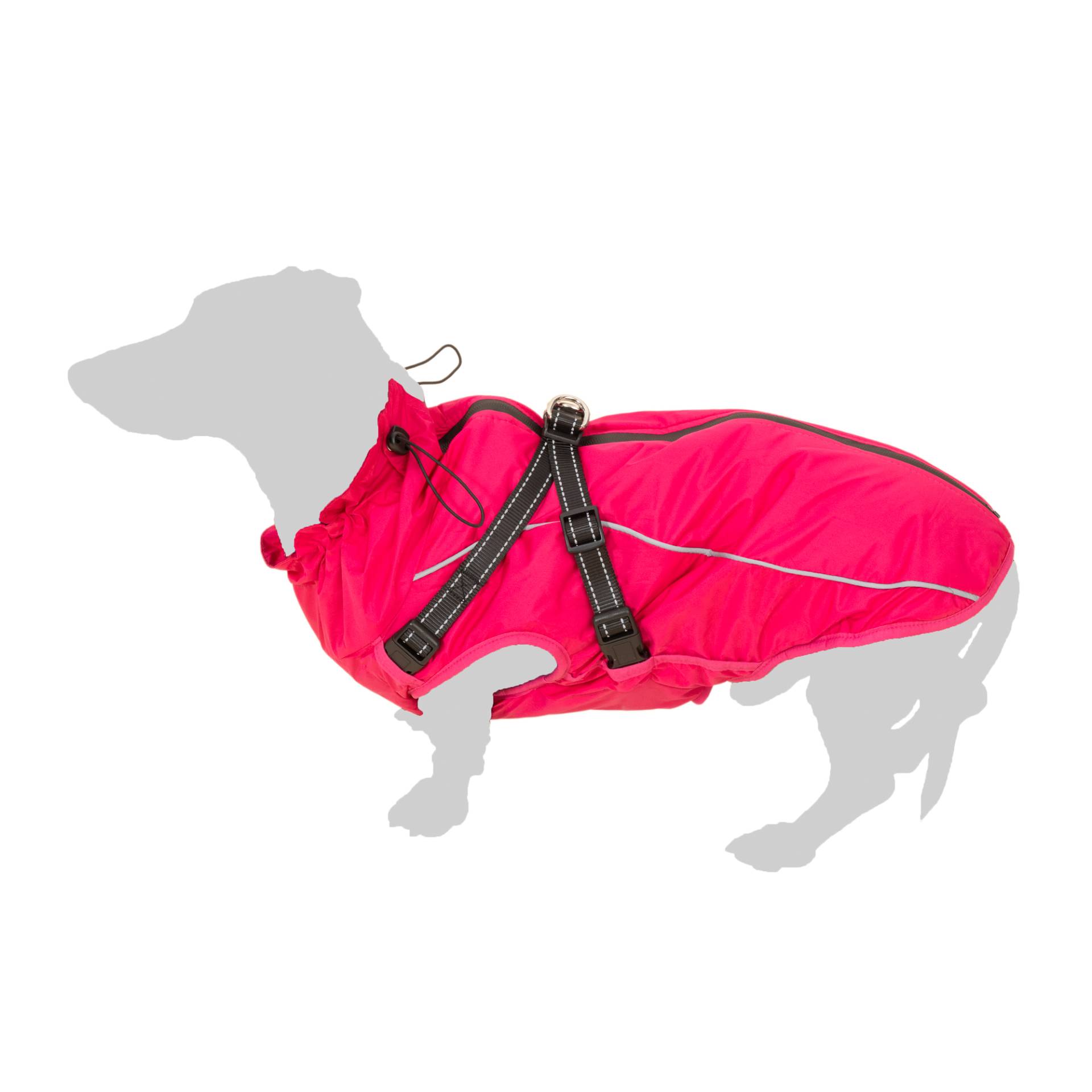 TIAKI Hundemantel mit Geschirr Arkon, pink - ca. 30 cm Rückenlänge TIAKI Hundemantel mit Geschirr Arkon, pink - ca. 30 cm Rückenlänge von TIAKI
