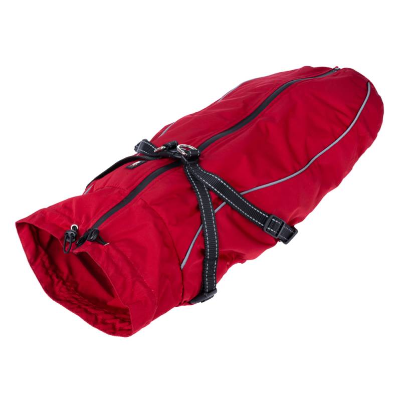 TIAKI Hundemantel mit Geschirr Arkon, rot - ca. 45 cm Rückenlänge TIAKI Hundemantel mit Geschirr Arkon, rot - ca. 45 cm Rückenlänge von TIAKI