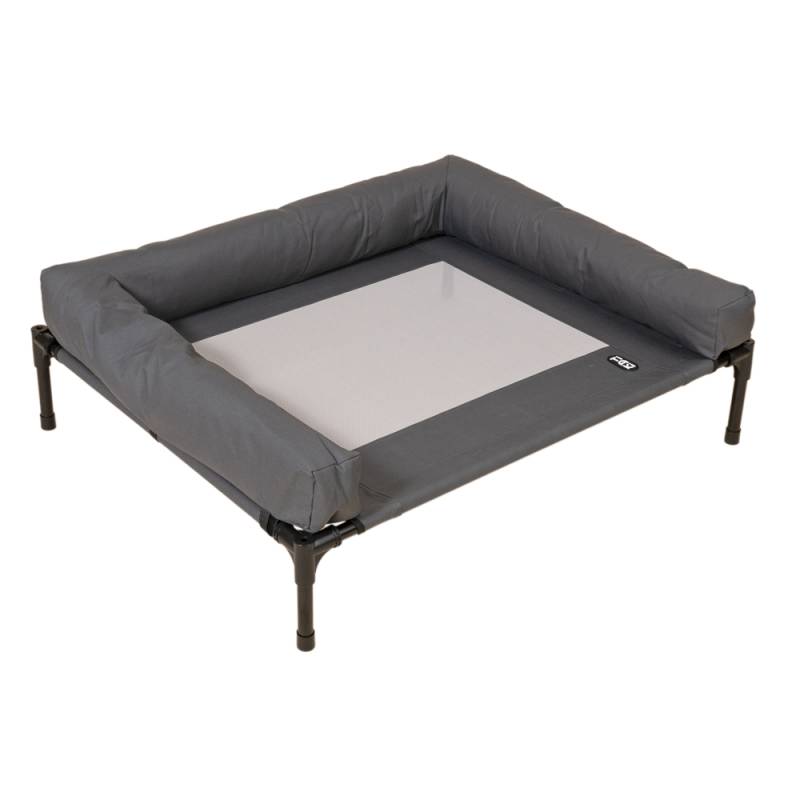 TIAKI Hundesofa Sun - Größe L: L 91 x B 76 x H 18 cm (hellgrau / dunkelgrau) von TIAKI