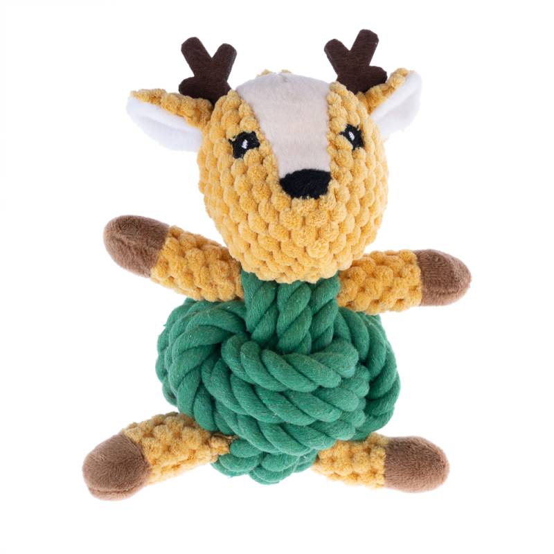 TIAKI Hundespielzeug Rentier mit Tau - L 18 x B 13 x H 8 cm TIAKI Hundespielzeug Rentier mit Tau - L 18 x B 13 x H 8 cm von TIAKI