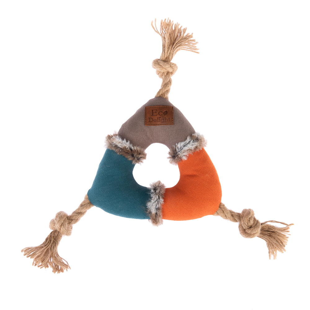 TIAKI Hundespielzeug Threeside Plüschseil - Ø 17 cm TIAKI Hundespielzeug Threeside Plüschseil - Ø 17 cm von TIAKI