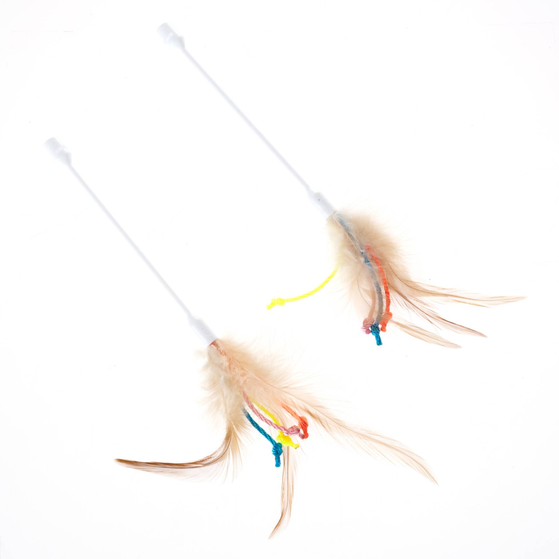 TIAKI Interaktives Fangspiel für Katzen - Ersatzteile: Federstäbe (2 Stück) von TIAKI