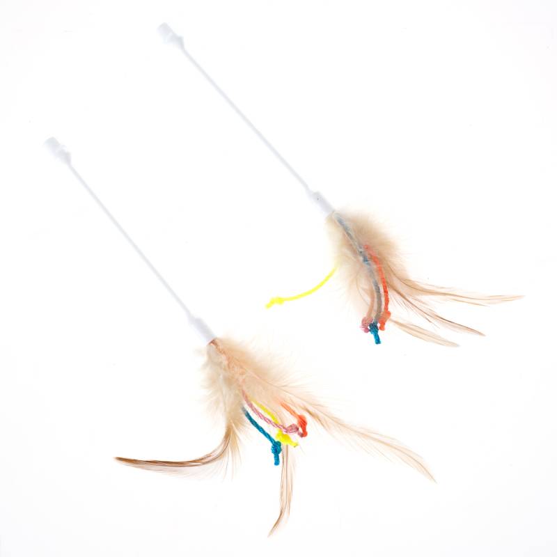 TIAKI Interaktives Fangspiel für Katzen - Ersatzteile: Federstäbe (2 Stück) von TIAKI