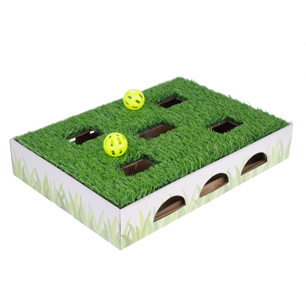 TIAKI Katzenspielzeug Jagdbox mit Graspatch - L 40 x B 28 x H 7 cm TIAKI Katzenspielzeug Jagdbox mit Graspatch - L 40 x B 28 x H 7 cm von TIAKI