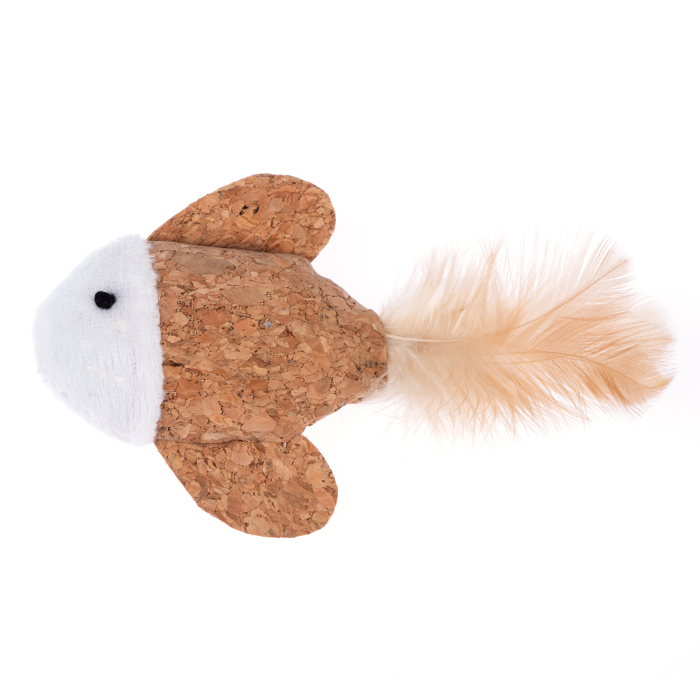 TIAKI Katzenspielzeug Kork-Fisch mit Katzenminze - 1 Stück TIAKI Katzenspielzeug Kork-Fisch mit Katzenminze - 1 Stück von TIAKI