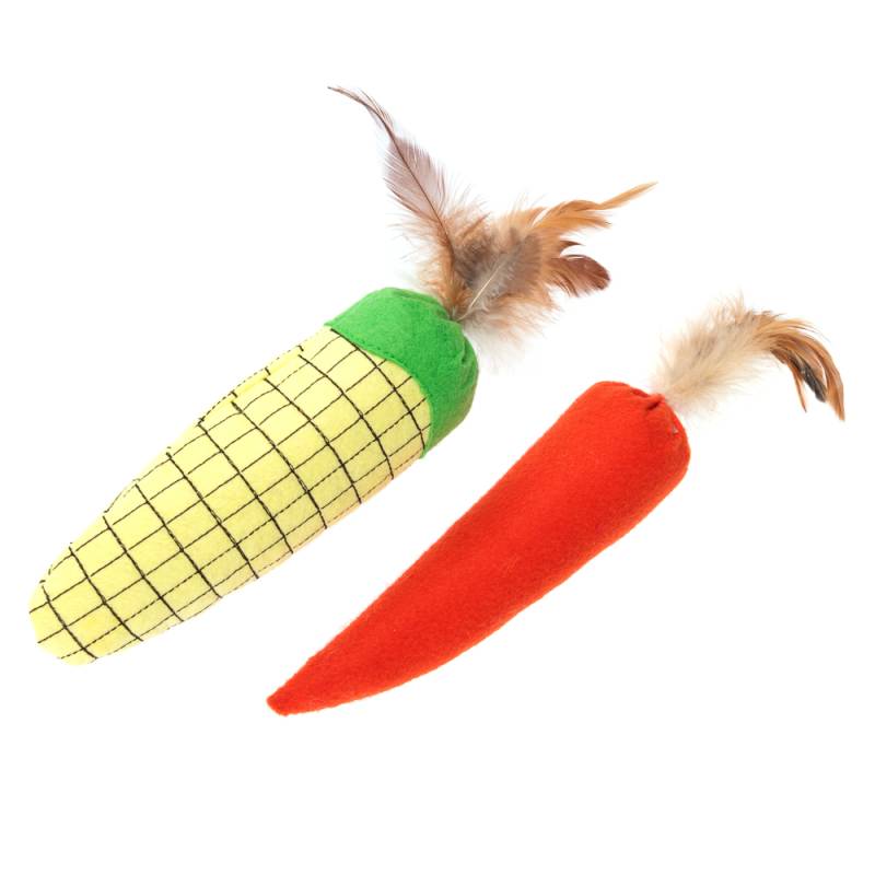 TIAKI Katzenspielzeug Set Veggies mit Katzenminze - 2er Set von TIAKI