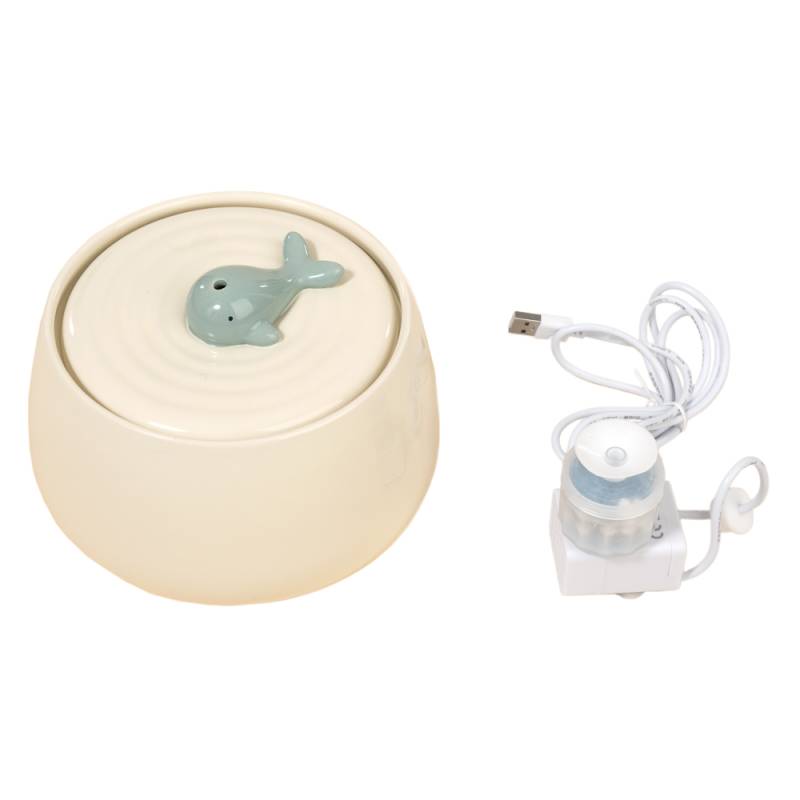 TIAKI Keramik-Trinkbrunnen Wal - 1,3 Liter von TIAKI