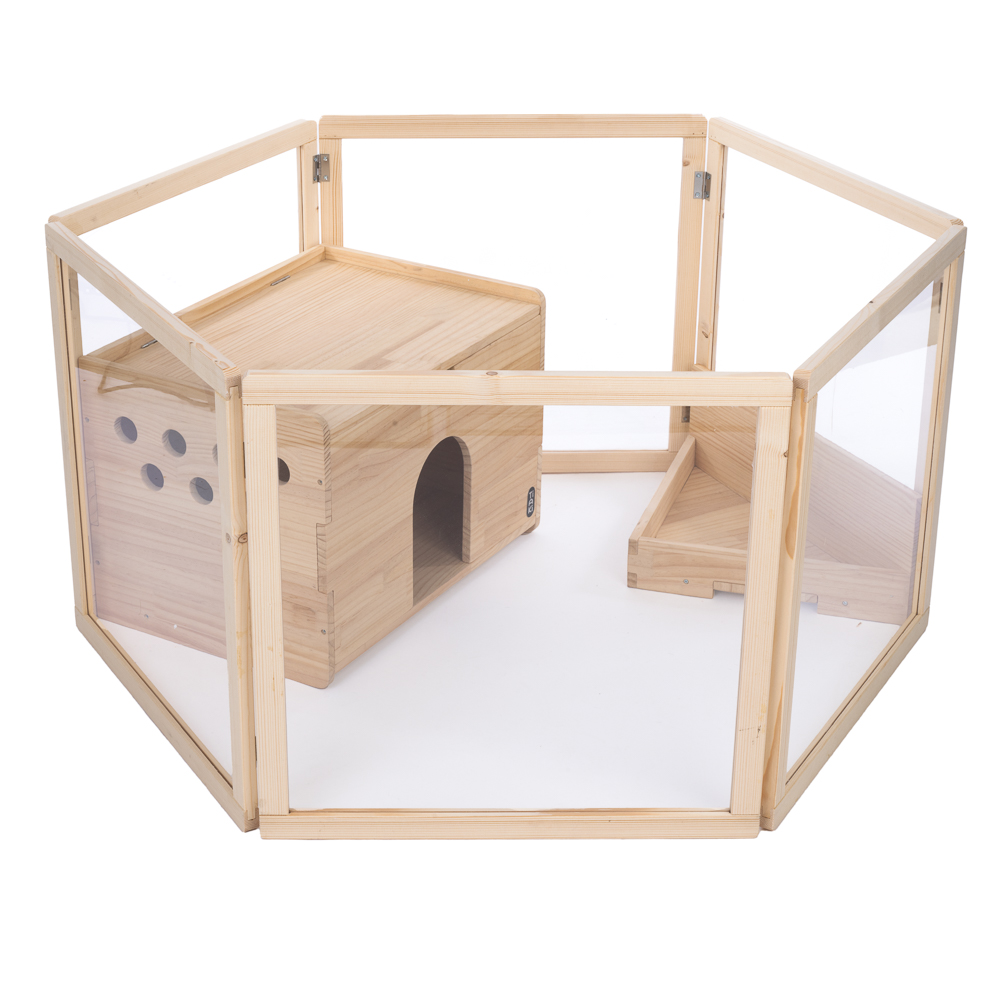 TIAKI Kleintier-Freilauf aus Holz für den Innenbereich - L 123 x B 106,5 x H 60 cm TIAKI Kleintier-Freilauf aus Holz für den Innenbereich - L 123 x B 106,5 x H 60 cm von TIAKI