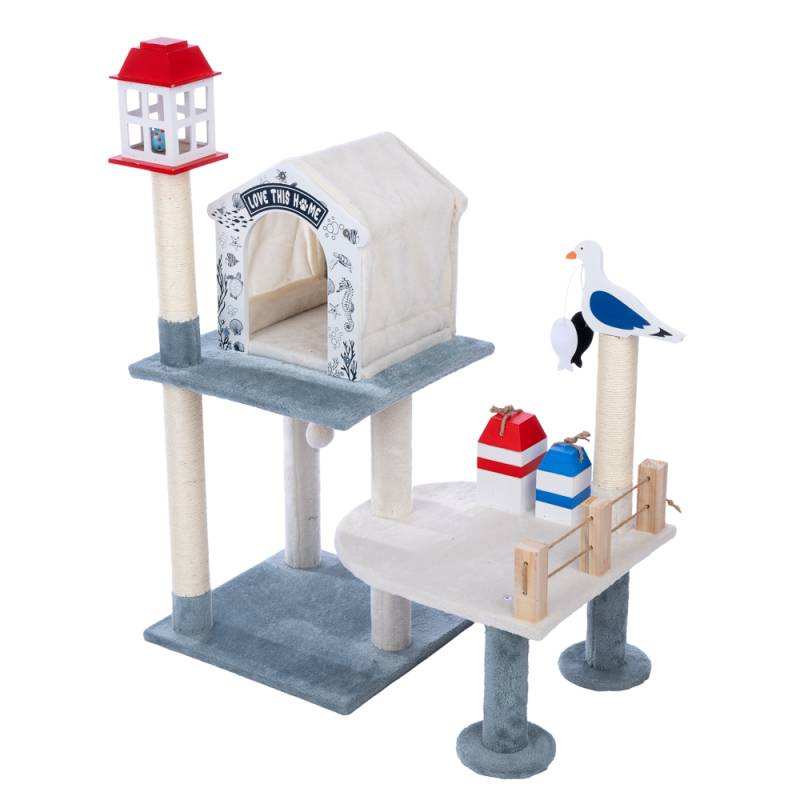 TIAKI Kratzbaum Seehafen - H 110 x L 83 x B 45 cm von TIAKI