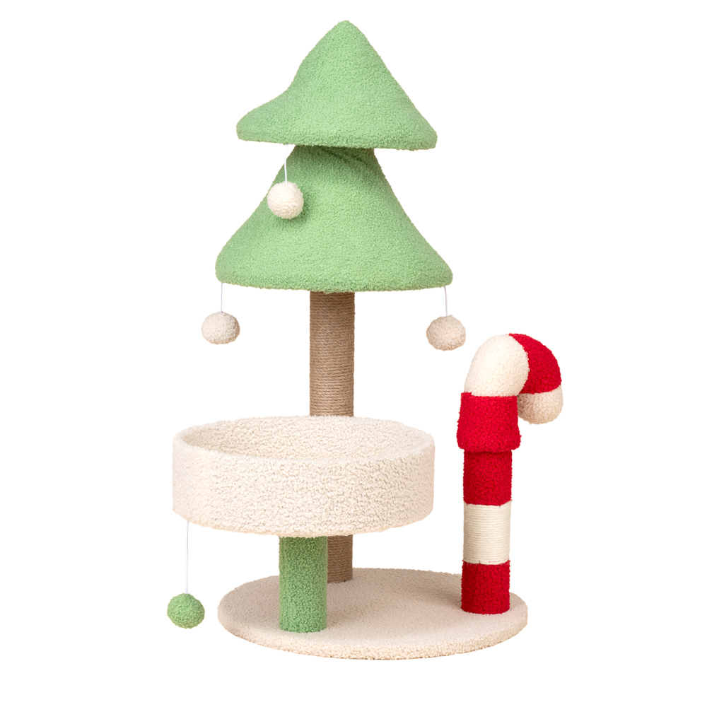 TIAKI Kratzbaum Zuckerstange - weiß / rot / grün von TIAKI
