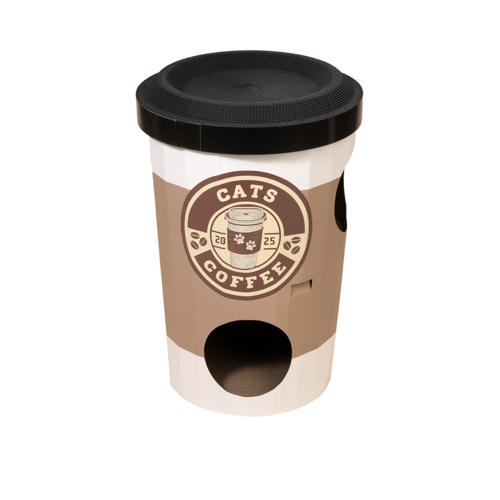 TIAKI Kratzhöhle Starcats Coffee - Ø 47 x H 75 cm TIAKI Kratzhöhle Starcats Coffee - Ø 47 x H 75 cm von TIAKI