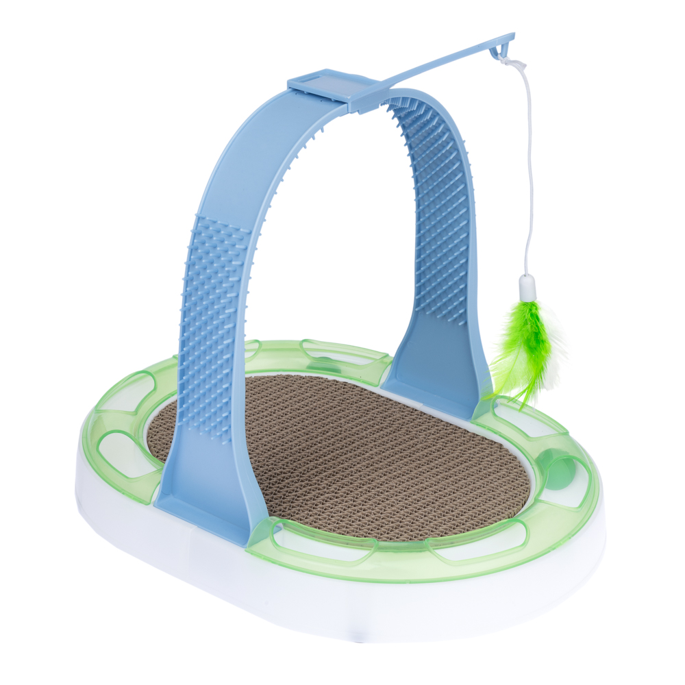 TIAKI Kratzspielzeug 3-in-1 für Katzen - L 40 x B 30 x H 31,5 cm von TIAKI