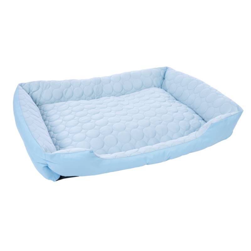TIAKI Kühlbett Bubbles, blau - L 80 x B 60 x H 15 cm von TIAKI